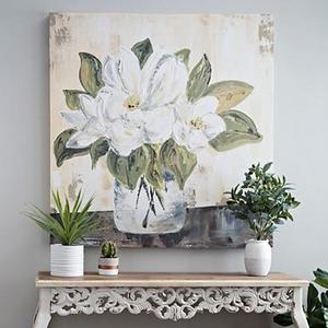 Magnolia Bloom Canvas Art Print