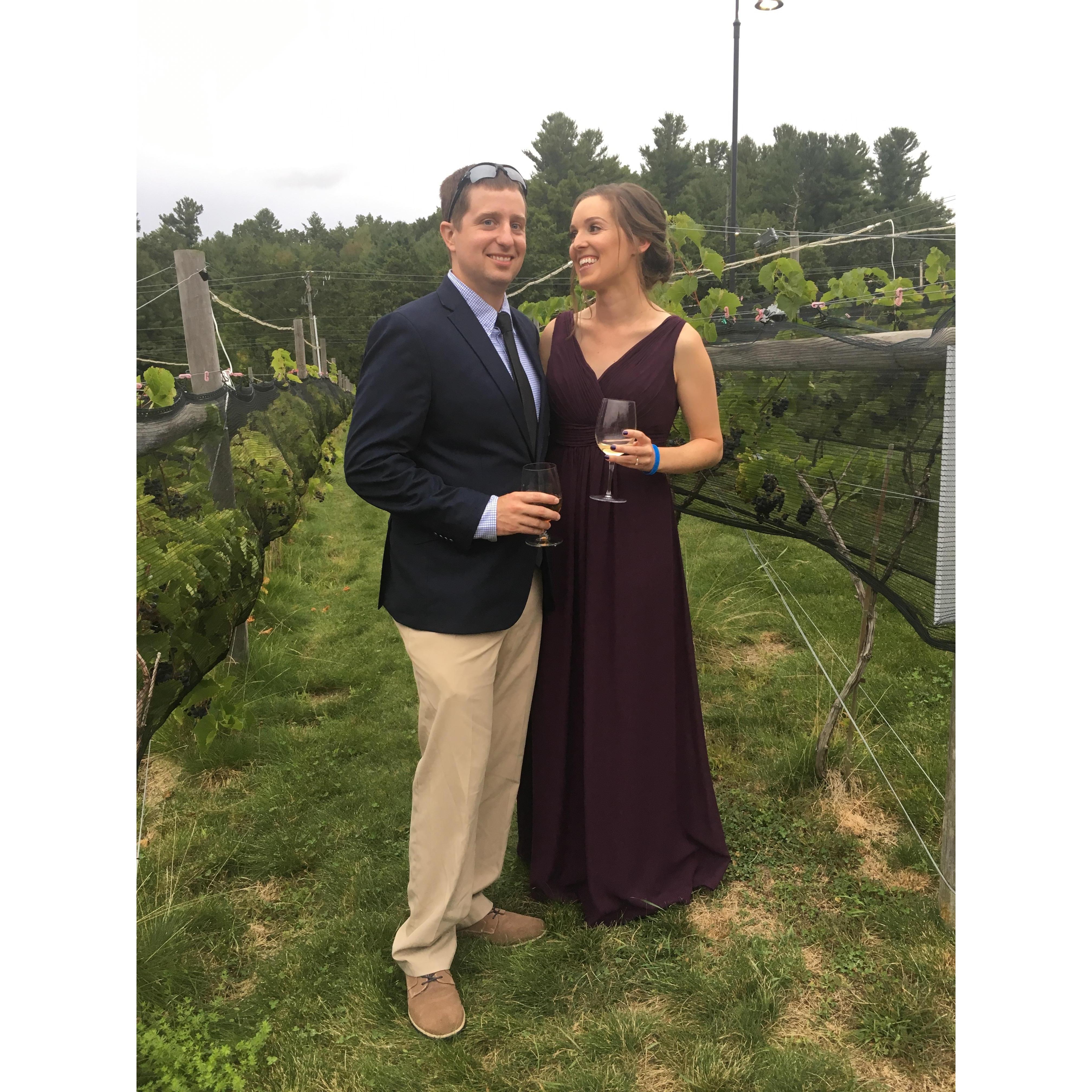 Partying at Brittany and Brendon's wedding!
