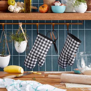 Gingham Oven Mitt, Set of 2