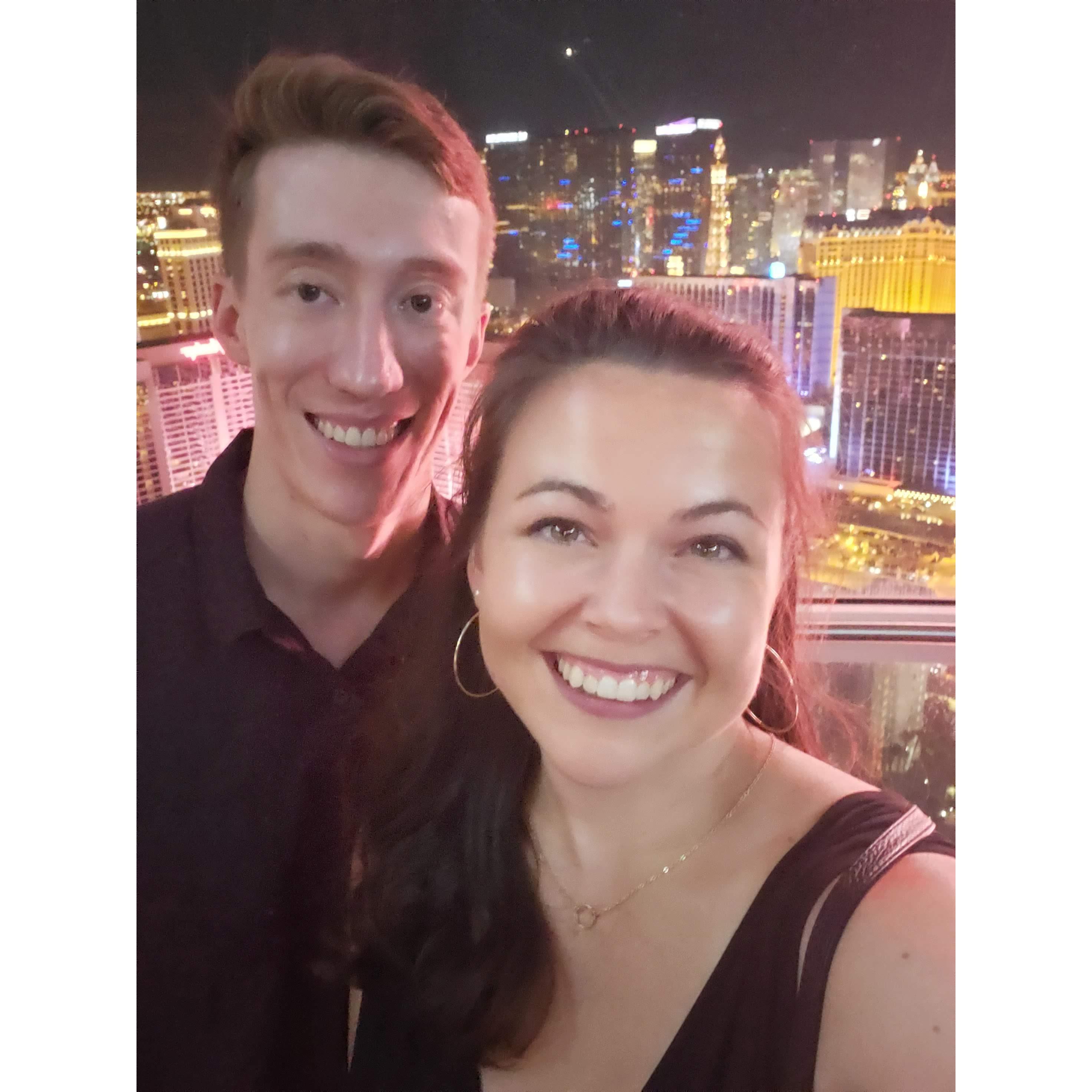 Our first night staying on the Las Vegas strip