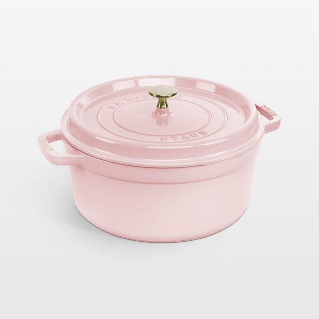 Staub ® Peony Pink Cast Iron 5.5-Qt. Round Cocotte