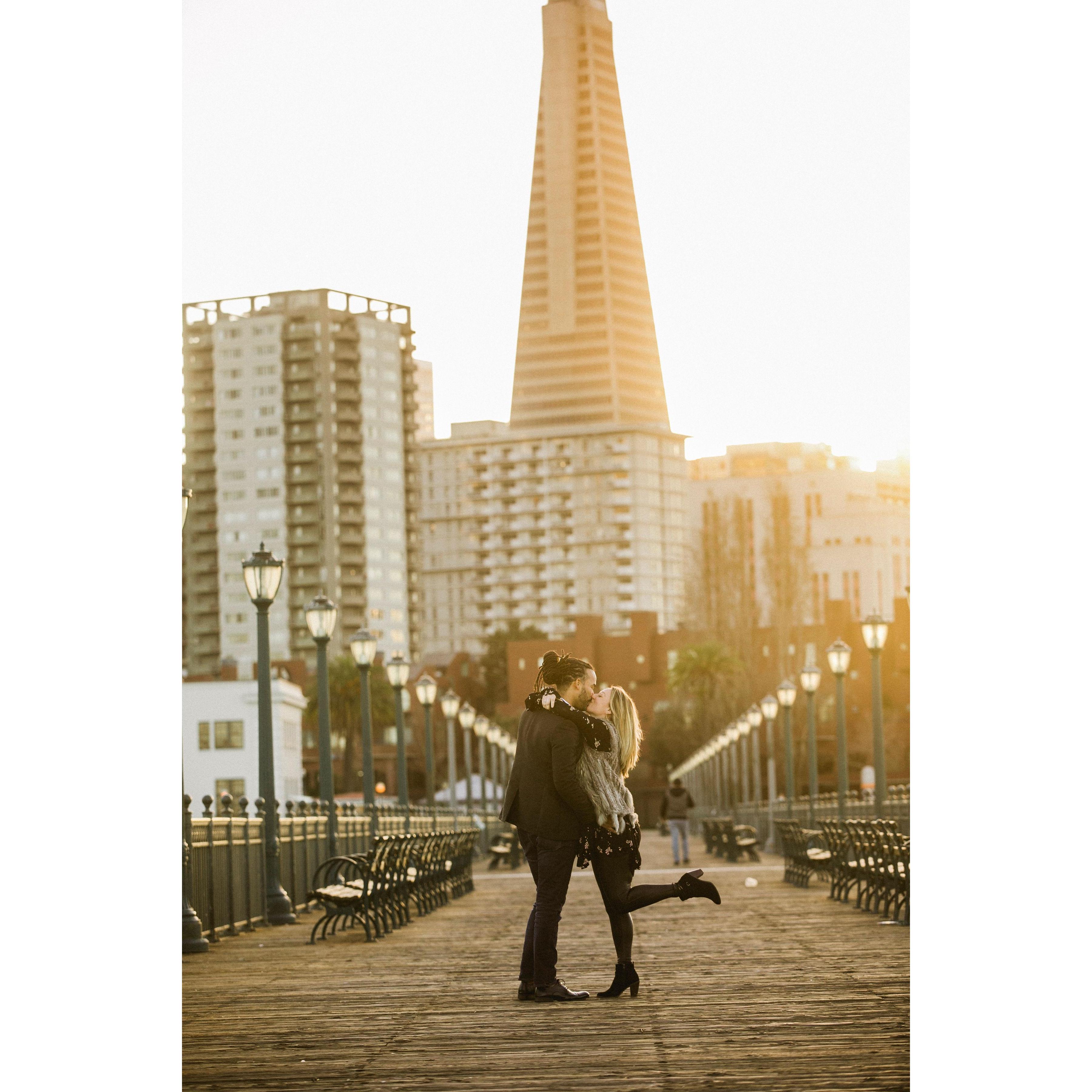 Our engagement shoot in San Fransisco.