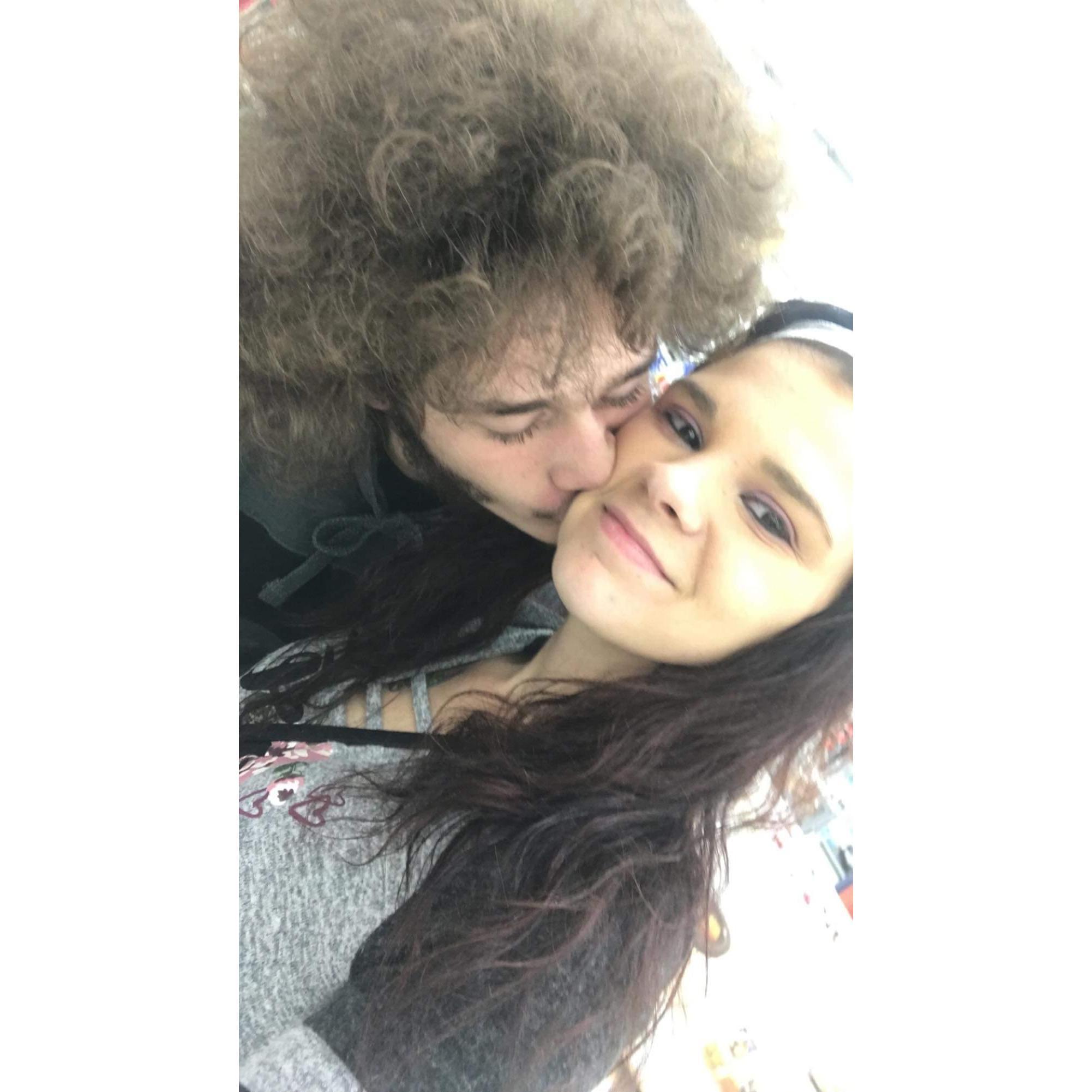 Love When Capture Him Saying He Loves Me With His Kisses On The Cheek!