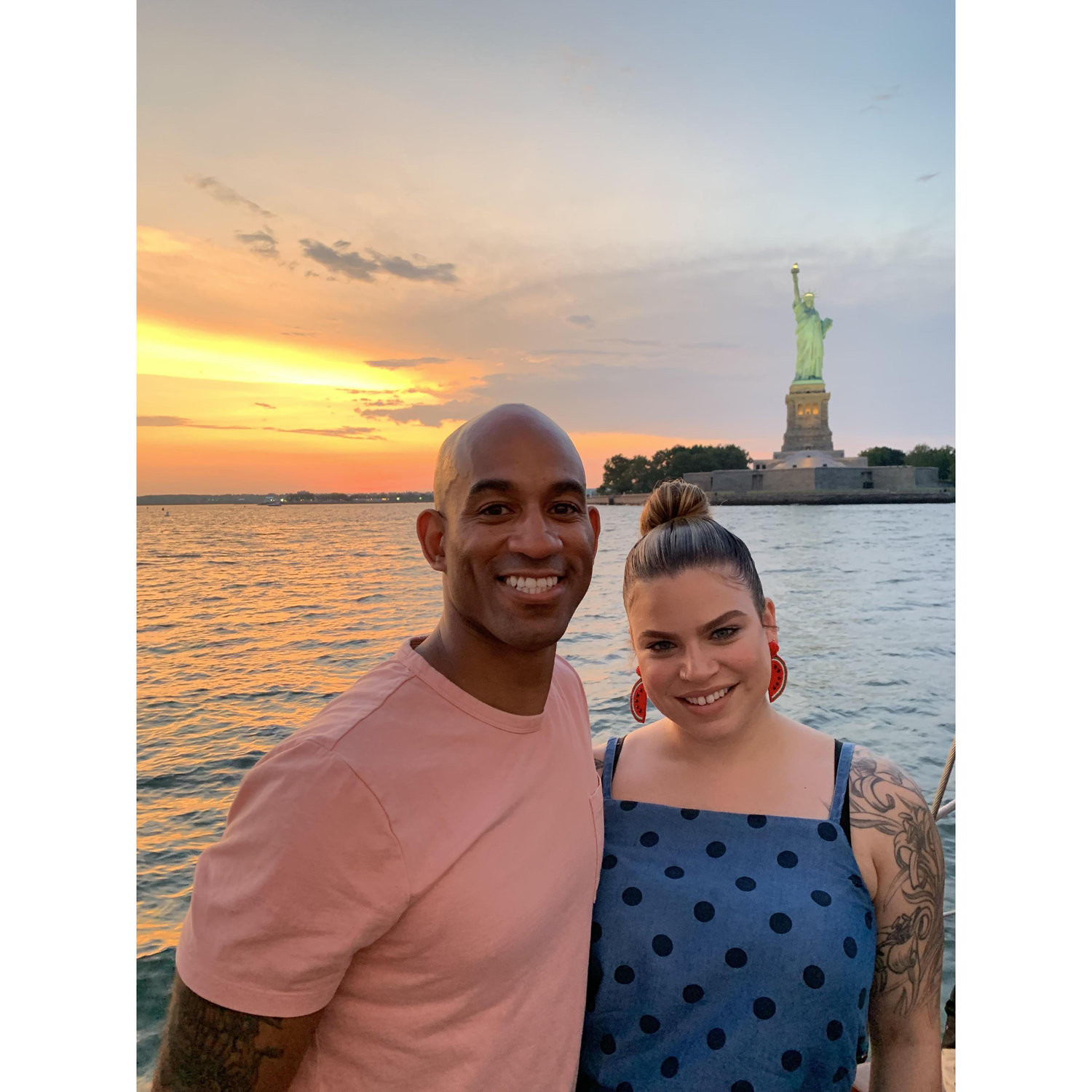with Lady Liberty