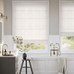 Custom-Fit Light Filtering Roman Shades