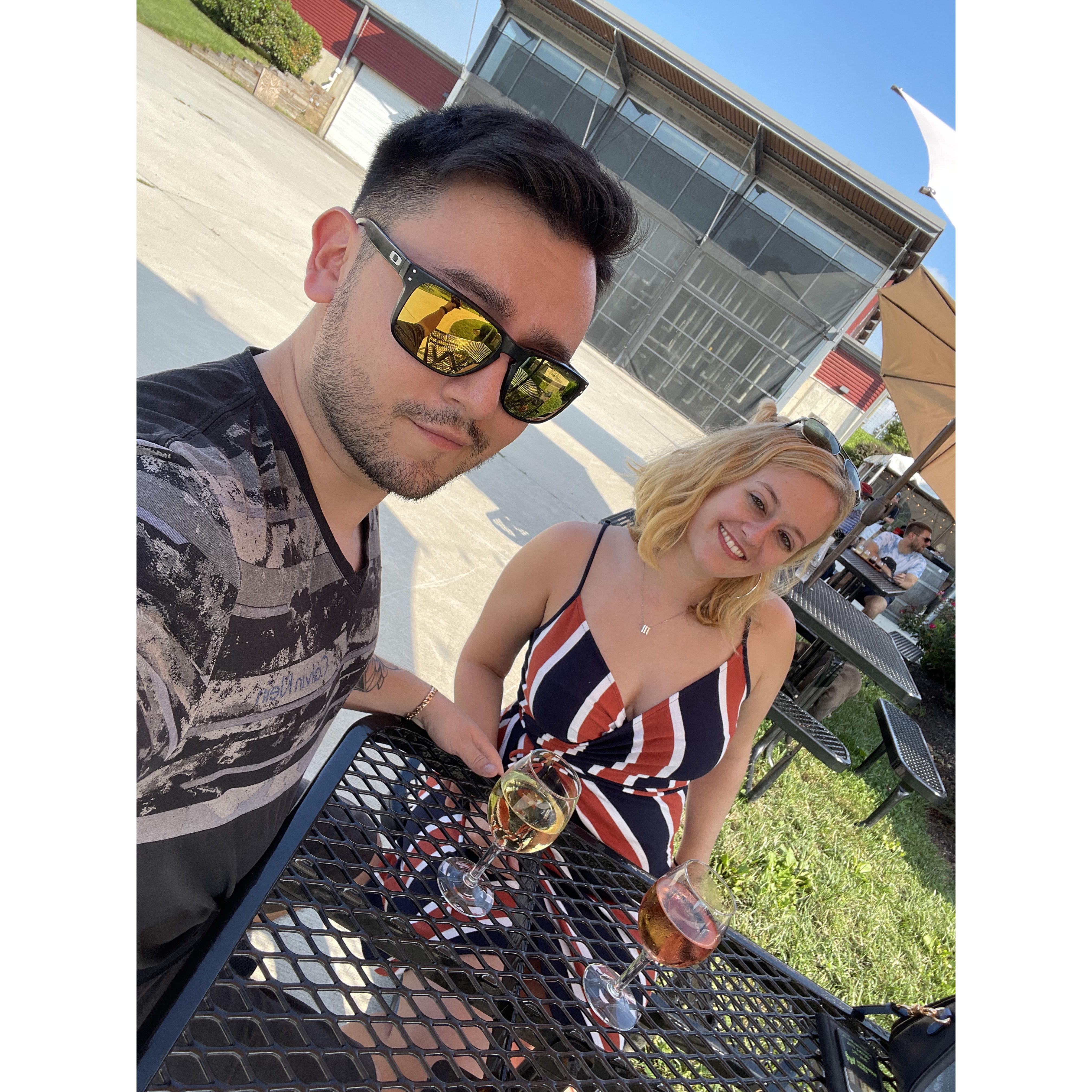 Checking out the Sugarloaf Winery!