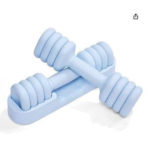 YOTTOY Adjustable Dumbbell Set of 2, 4-in-1 Hand Weights for Women at Home, Compact Free Weights Dumbbells Set with Soft Grip and Base, 2-5 lbs Each for Home Gym