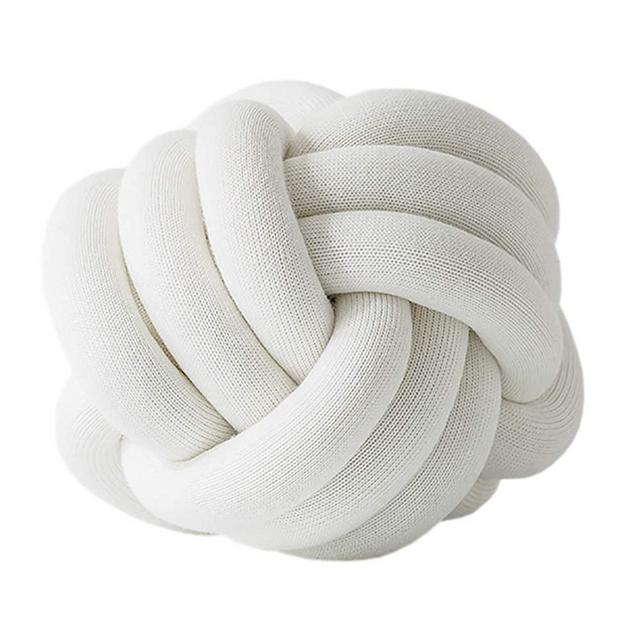 THEE Creative Knot Ball Cushion Sofa Lumbar Pillow Chair Back Cushion Throw Pillow Decoration Diameter About 10"