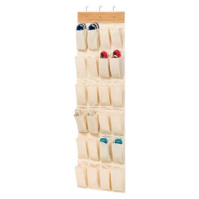 Honey-Can-Do 24 Pocket Over the Door Bamboo Organizer