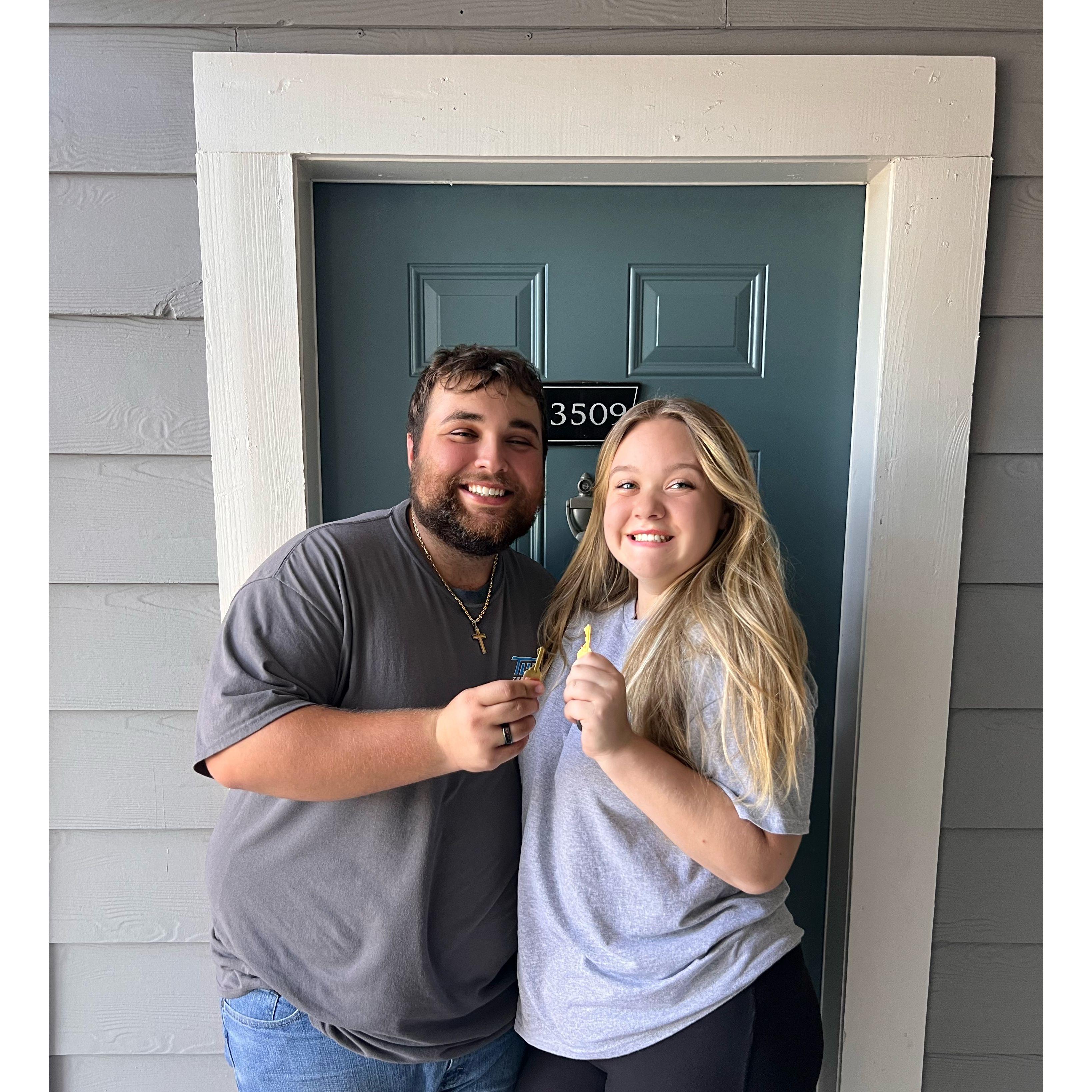We got our first apartment together!