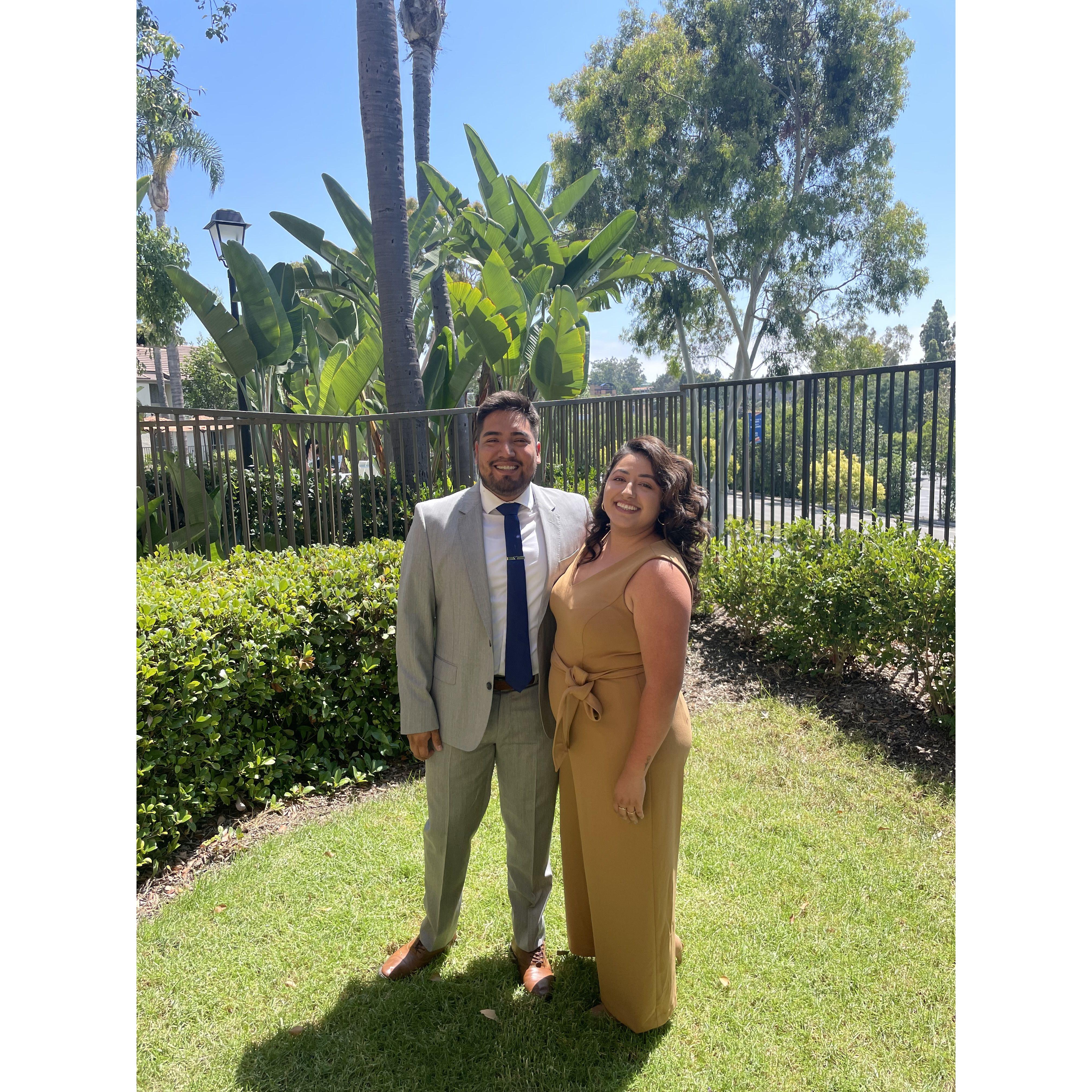 our first wedding