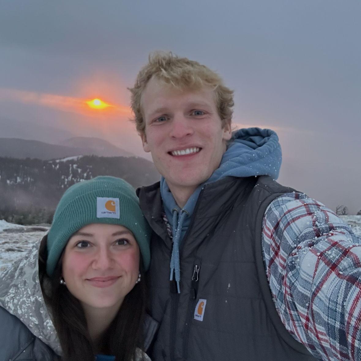For one of their first dates Sam took Quinn on a razor ride in the mountains near his house