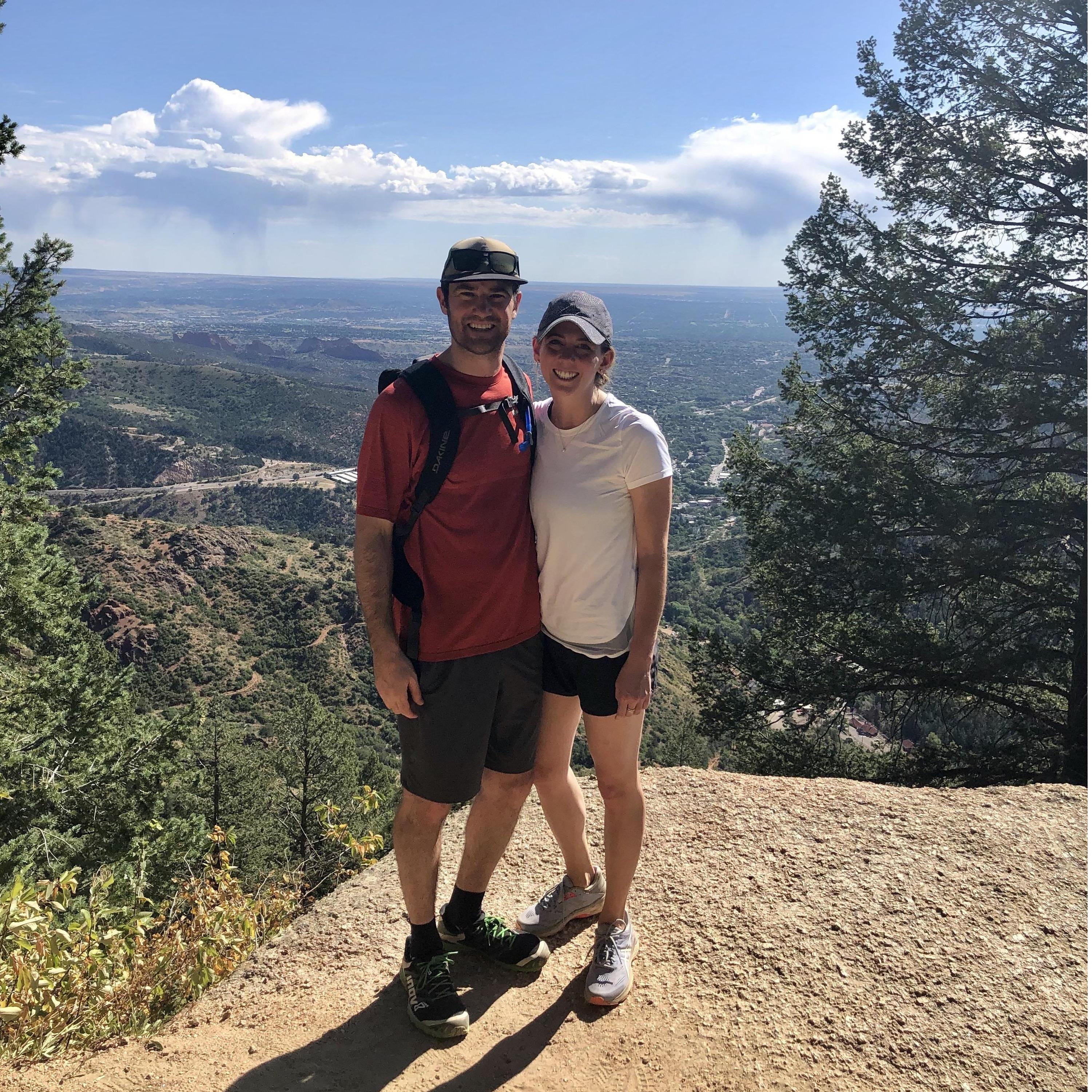 Our first photo at the top of Manitou Incline