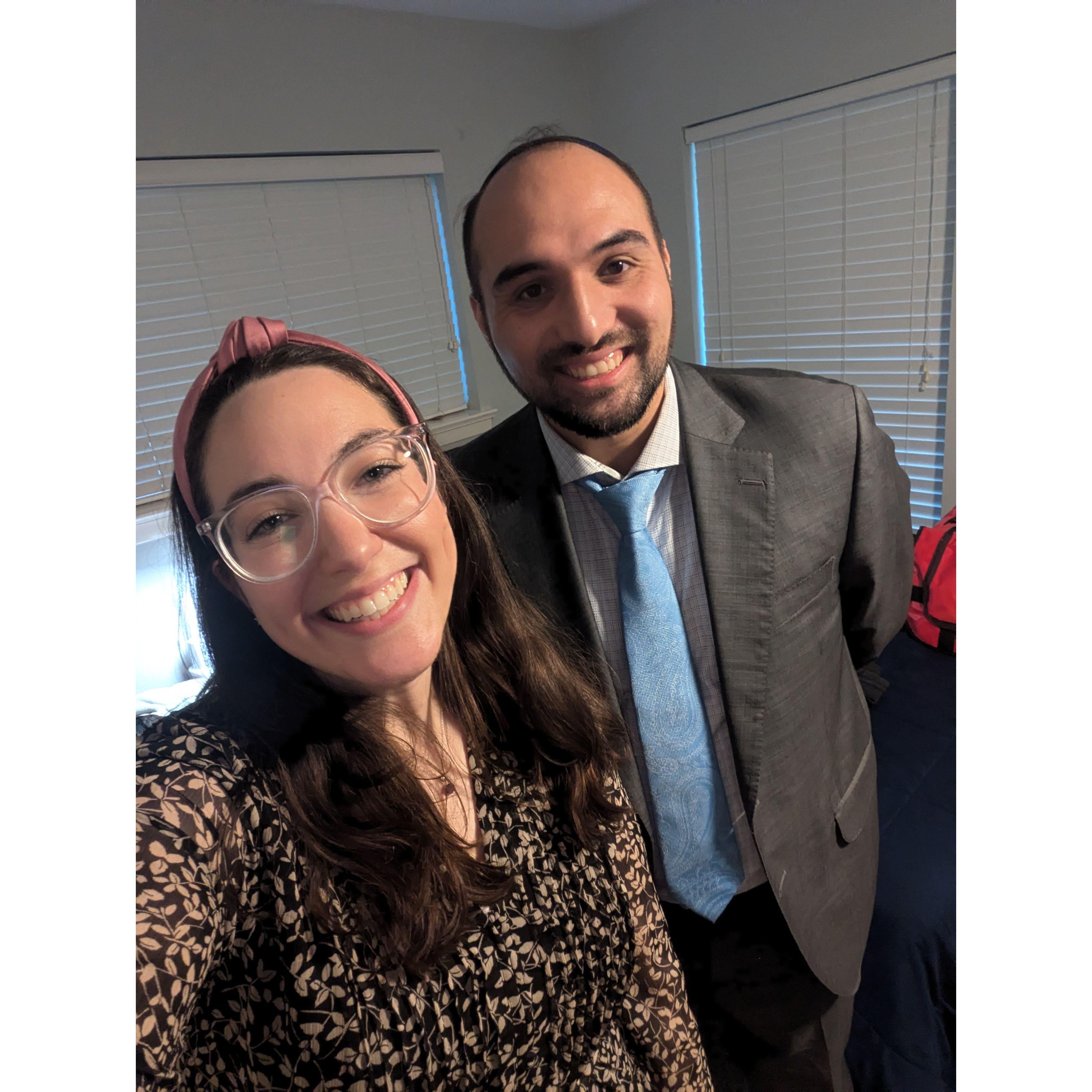 Spencer's first shabbat in Dallas