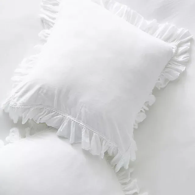 Organic Cotton Spa Sateen Ruffled Euro Sham