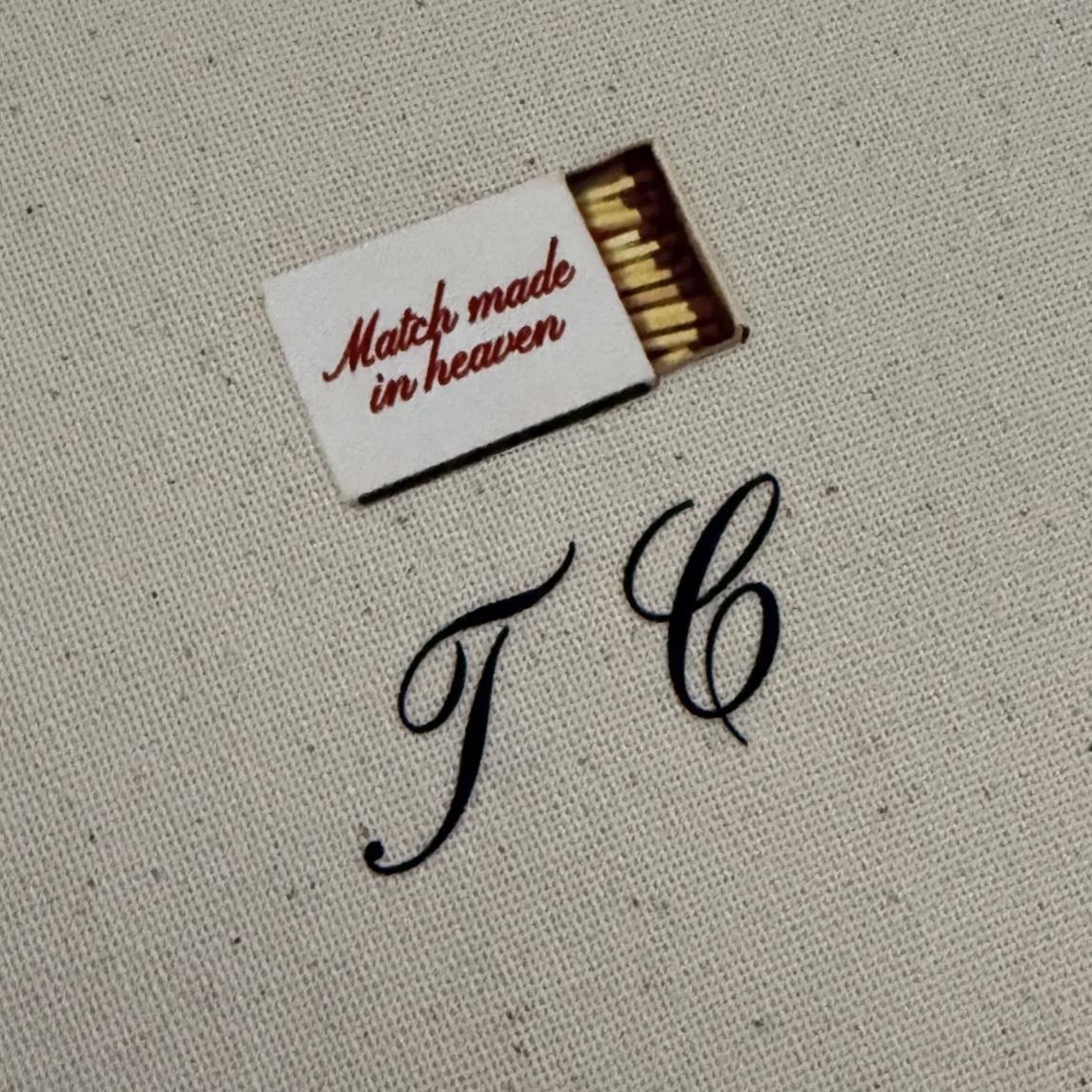 Custom Initial “Match Made in Heaven” Photo Album I & C