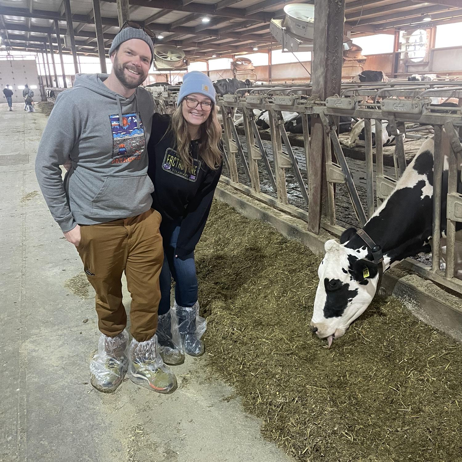 2023 - J surprises T with a "dairy farm" tour with Joseph and Gabe for T's 25th. She LOVED it.