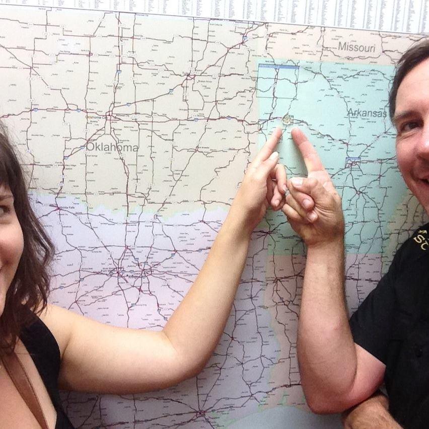 Our first roadtrip! Crosscountry! 