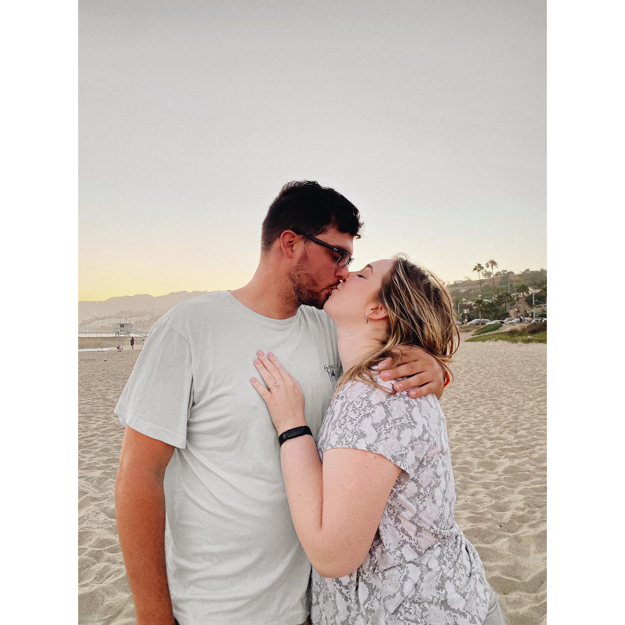 FINALLY ENGAGED! 8/2/21 at Will Rogers Beach in Los Angeles