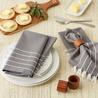 Stripe Tassel Napkin, Set of 4