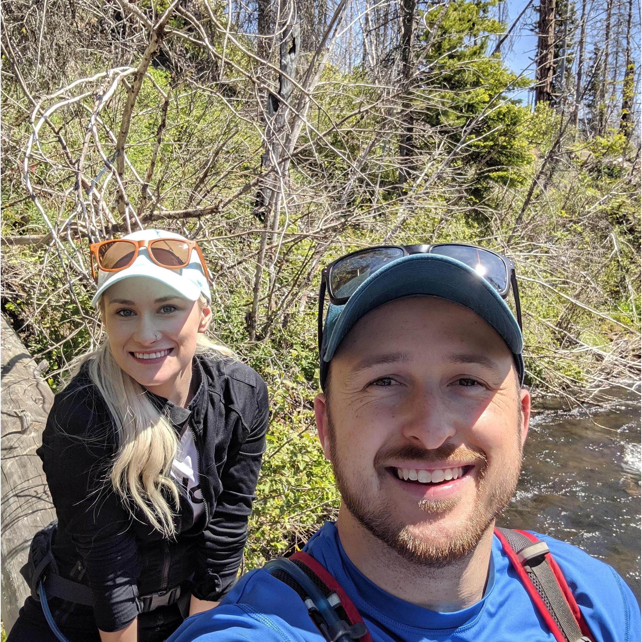 We crossed that river on that log and we felt very accomplished! Blake ended up carrying me a little ways to a safe bank on the other side of the river. He is my knight in shining armor. <3