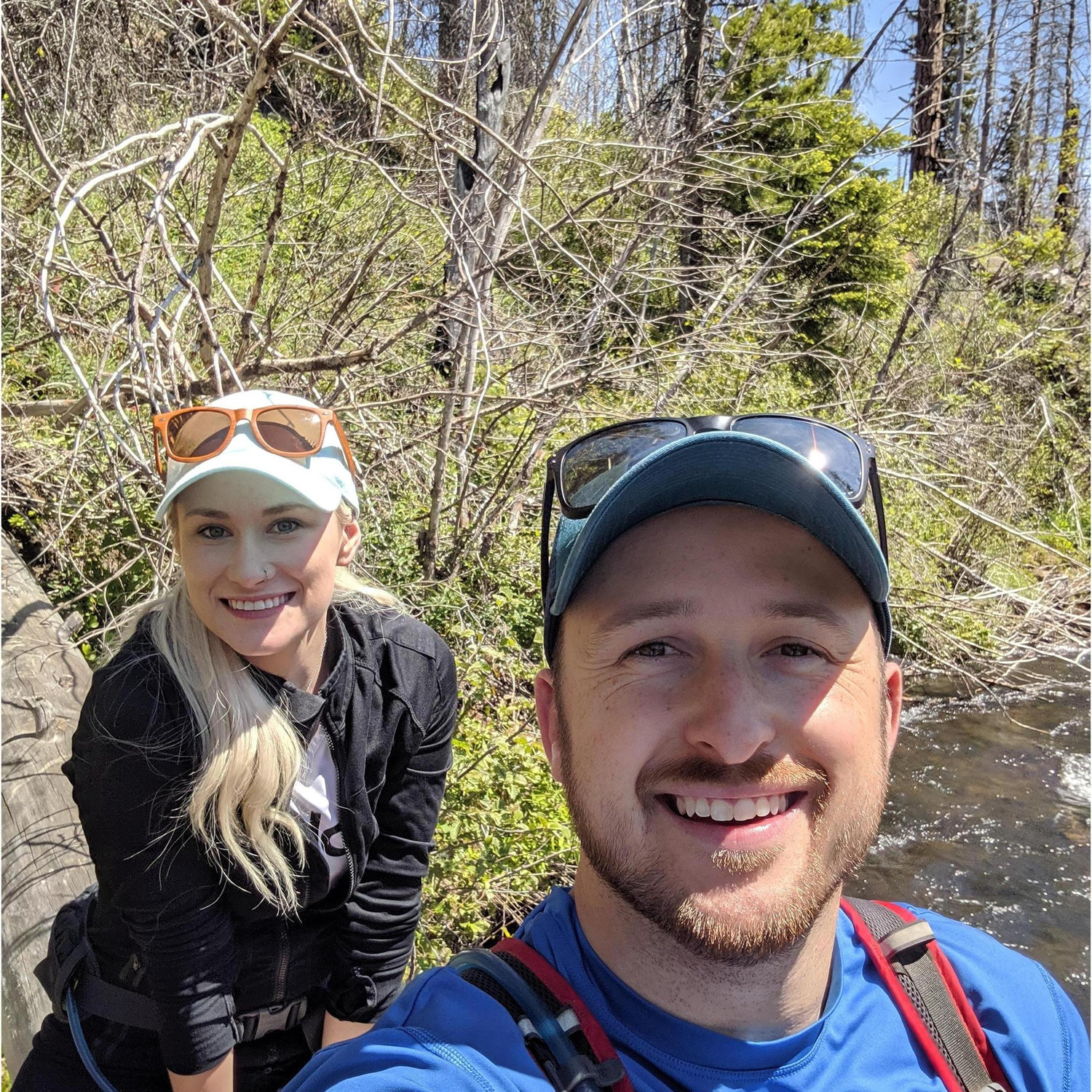 We crossed that river on that log and we felt very accomplished! Blake ended up carrying me a little ways to a safe bank on the other side of the river. He is my knight in shining armor. <3