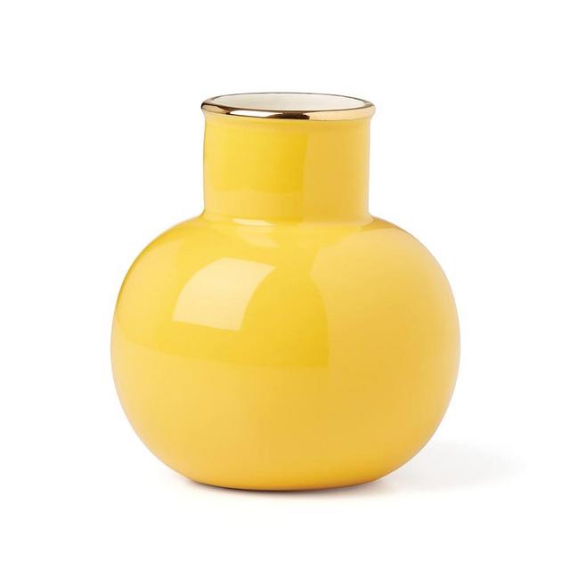 Kate Spade New York Yellow Make It Pop Small Vase, 0.68