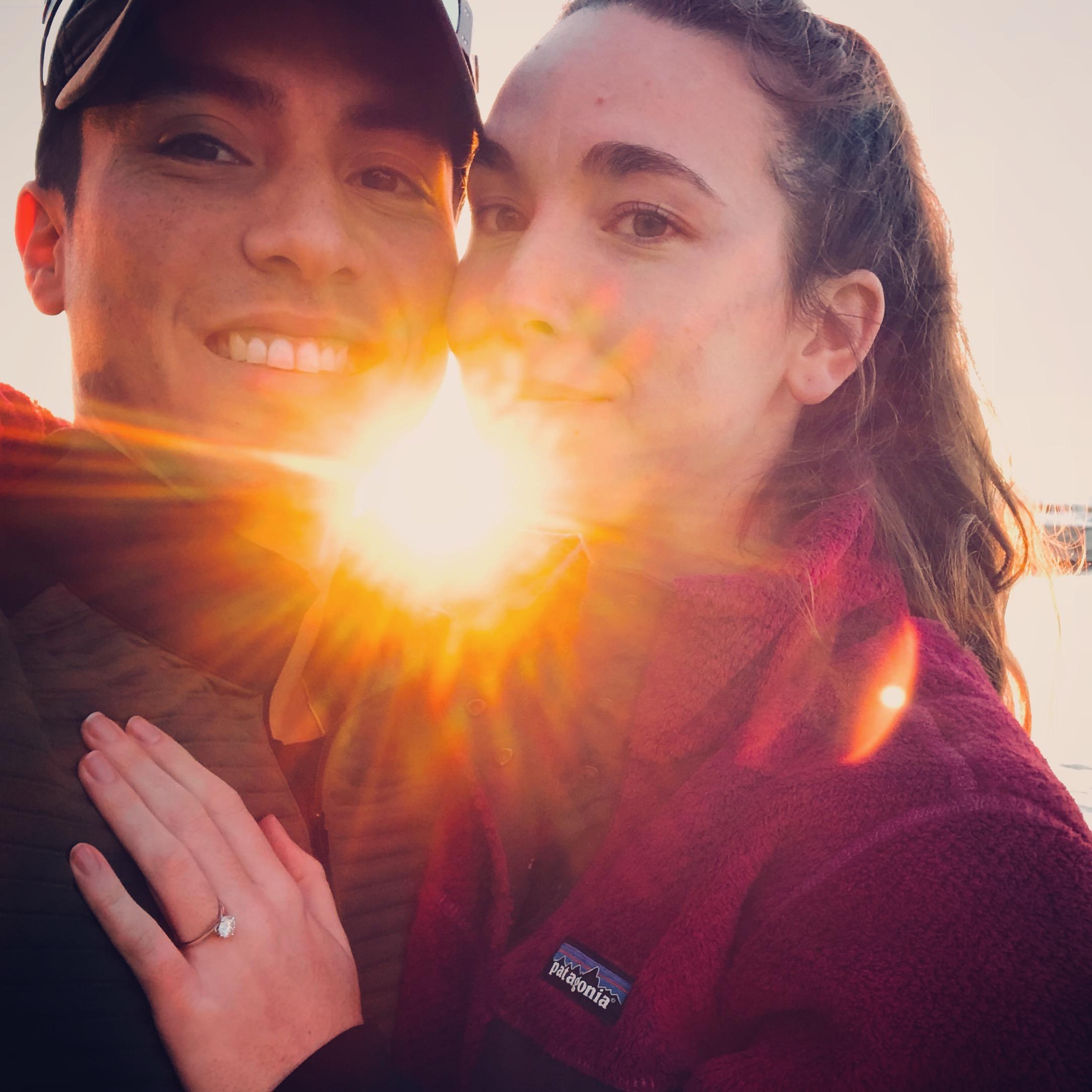 We were engaged in Greece. Studies say that proposals in Greece are more romantic than 99.3% of modern day proposals.