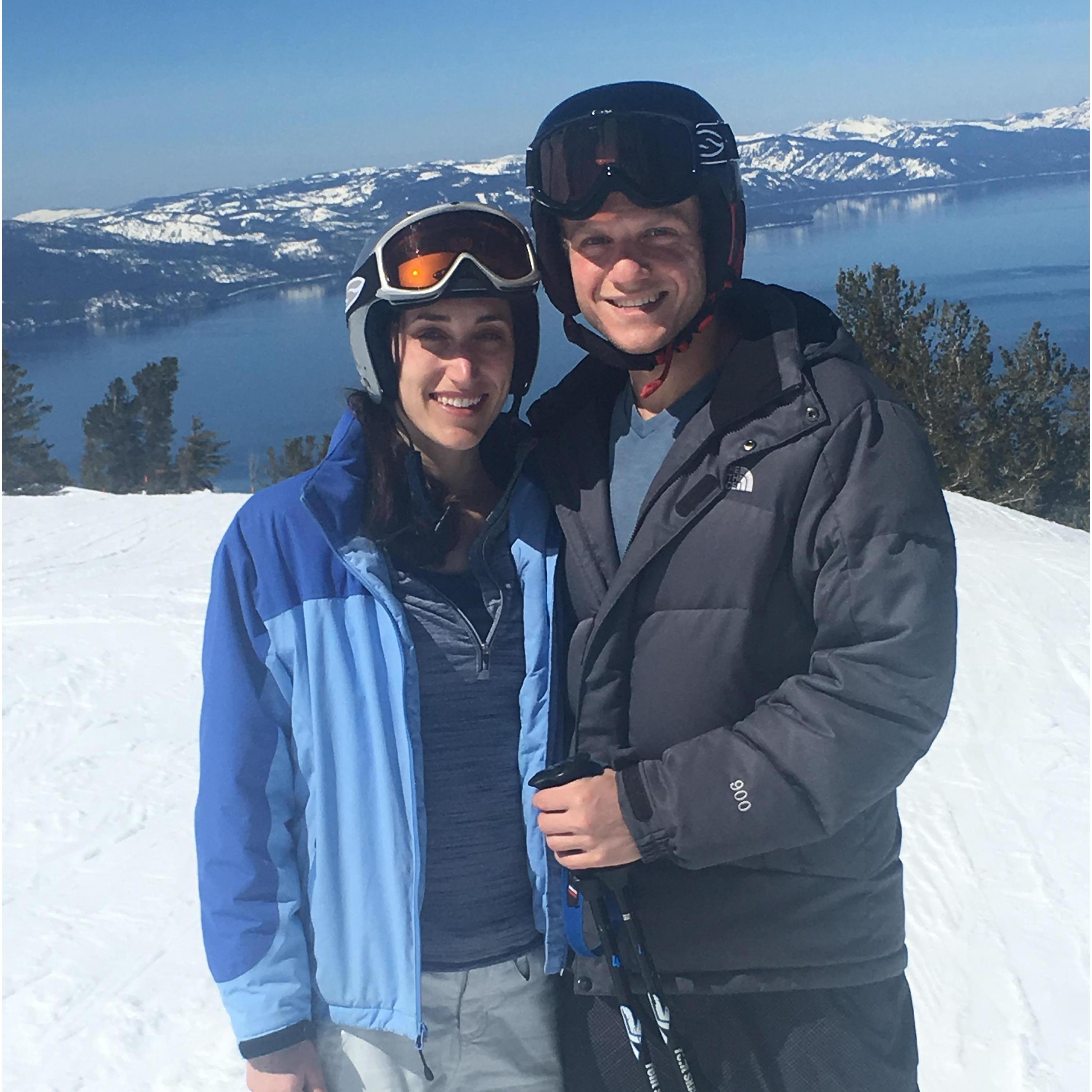 hitting the slopes in Tahoe