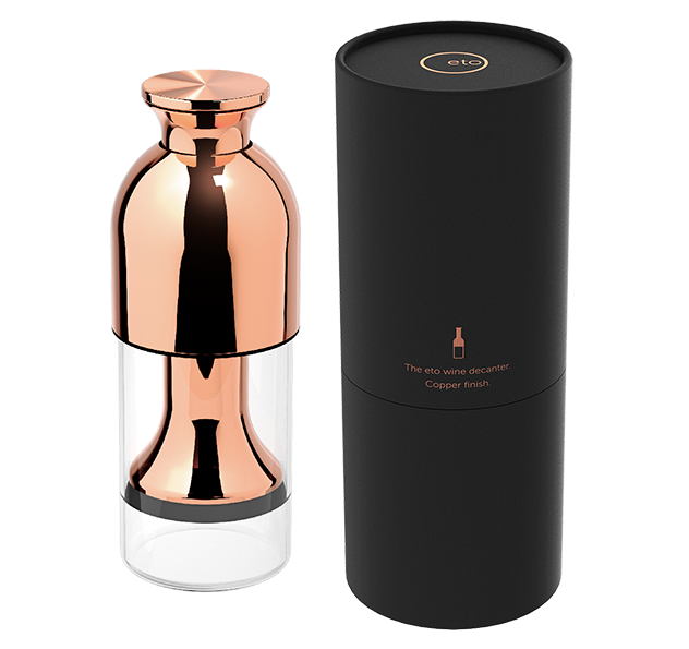 eto wine decanter- copper finish