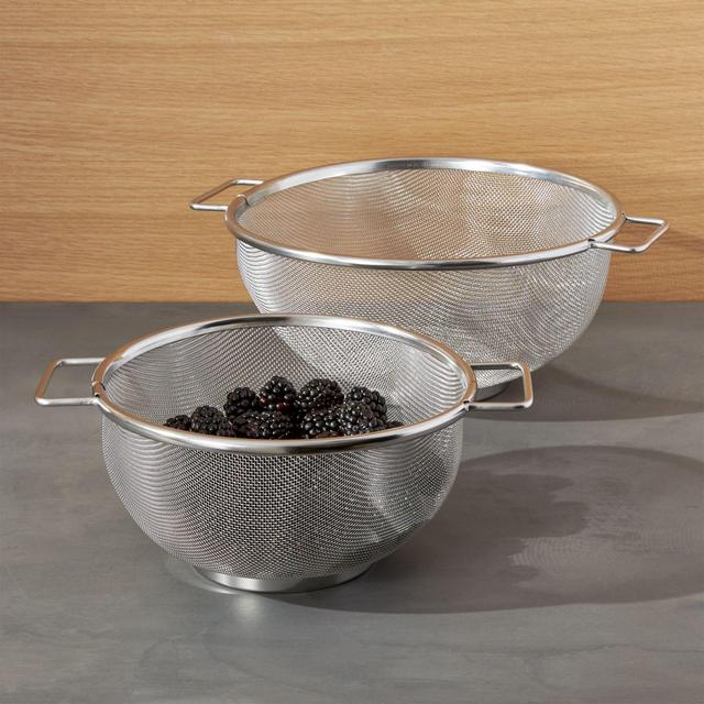 Stainless Steel Mesh Colanders, Set of 2