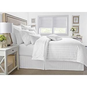 Wamsutta® 500-Thread-Count PimaCott® Damask Stripe Full/Queen Duvet Cover Set in White
