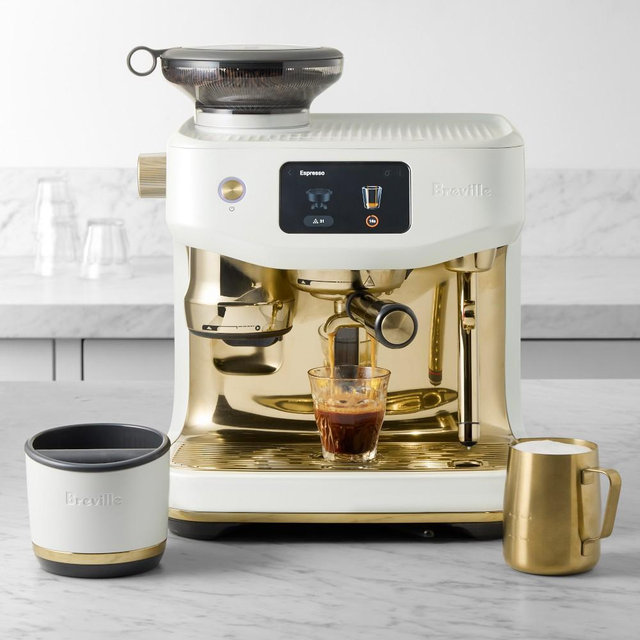 Breville Oracle® Jet Espresso Machine, Sea Salt & Brass