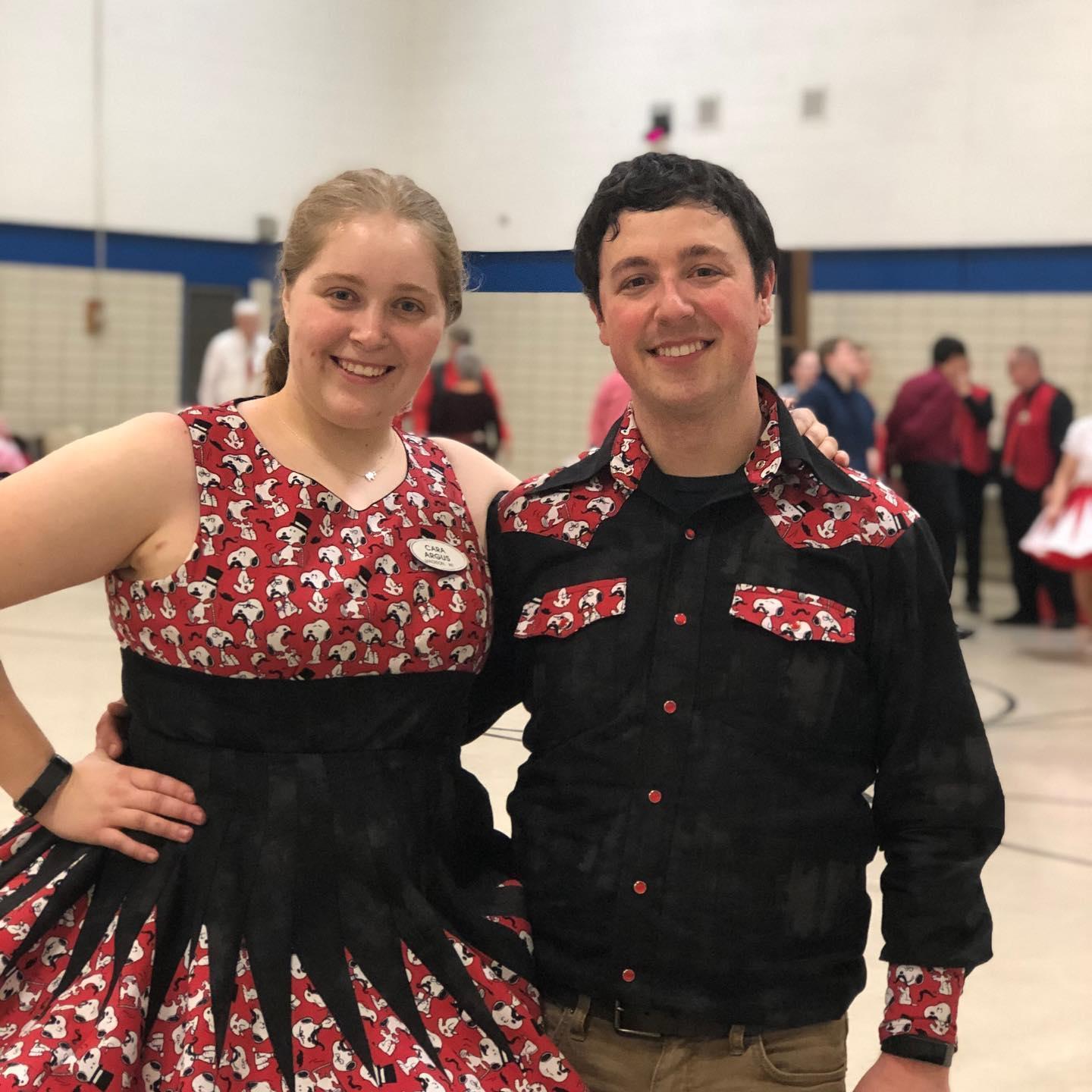 The first time Richard got to attend the sweetheart dance. He was almost graduated from square dancing lessons by then.