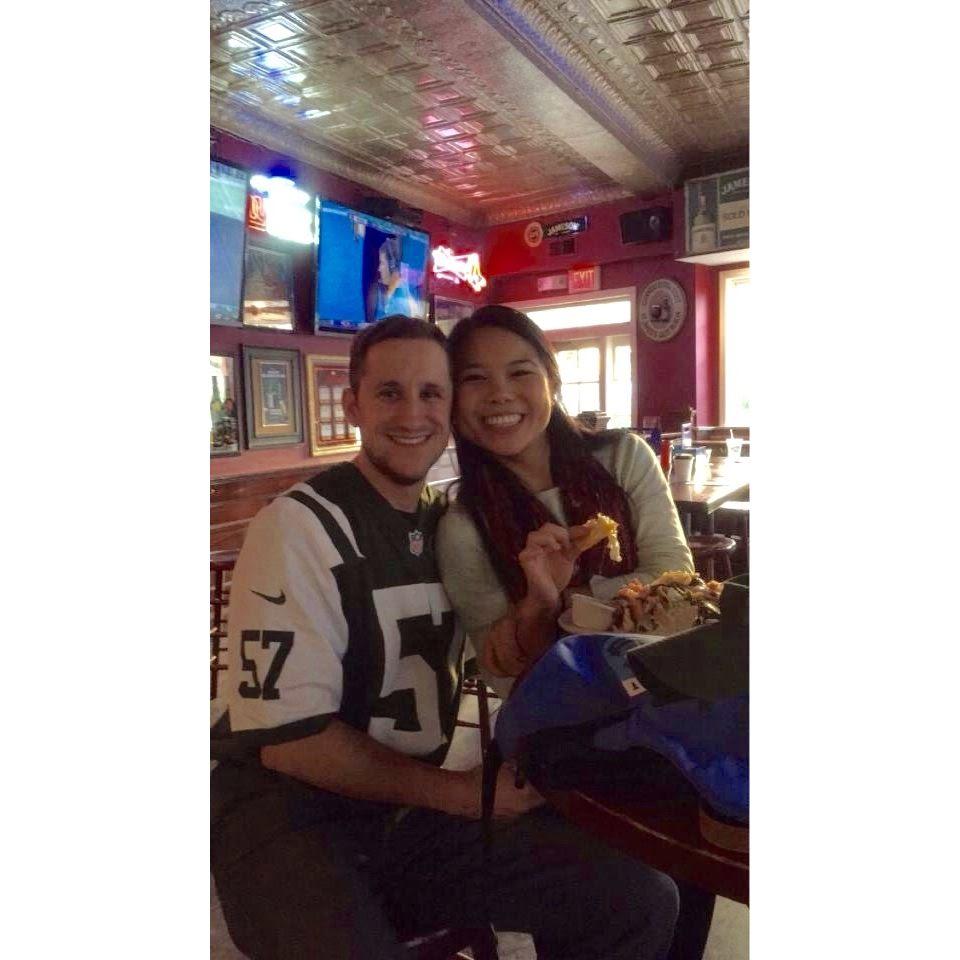 At our old stomping grounds - Tiernan's!