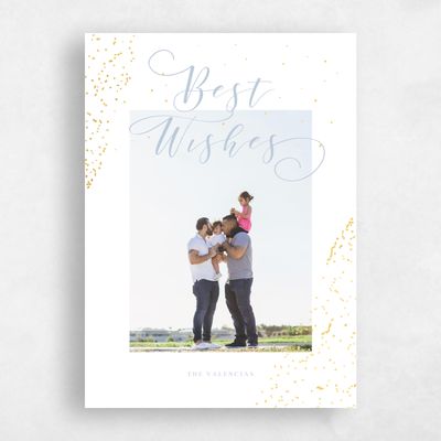 Sky, Blue Holiday Card - Ramona Foil