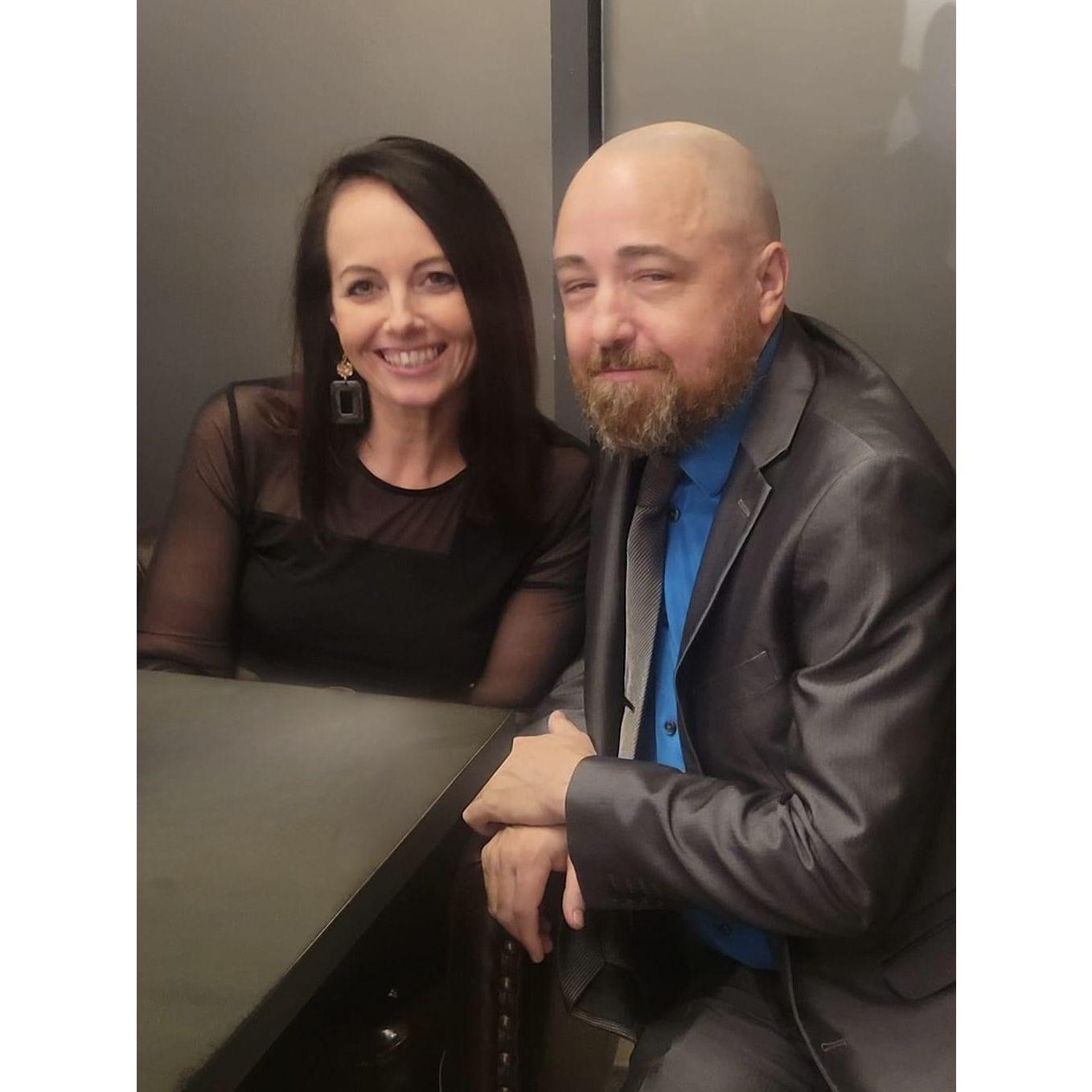 Our first pic as an engaged couple