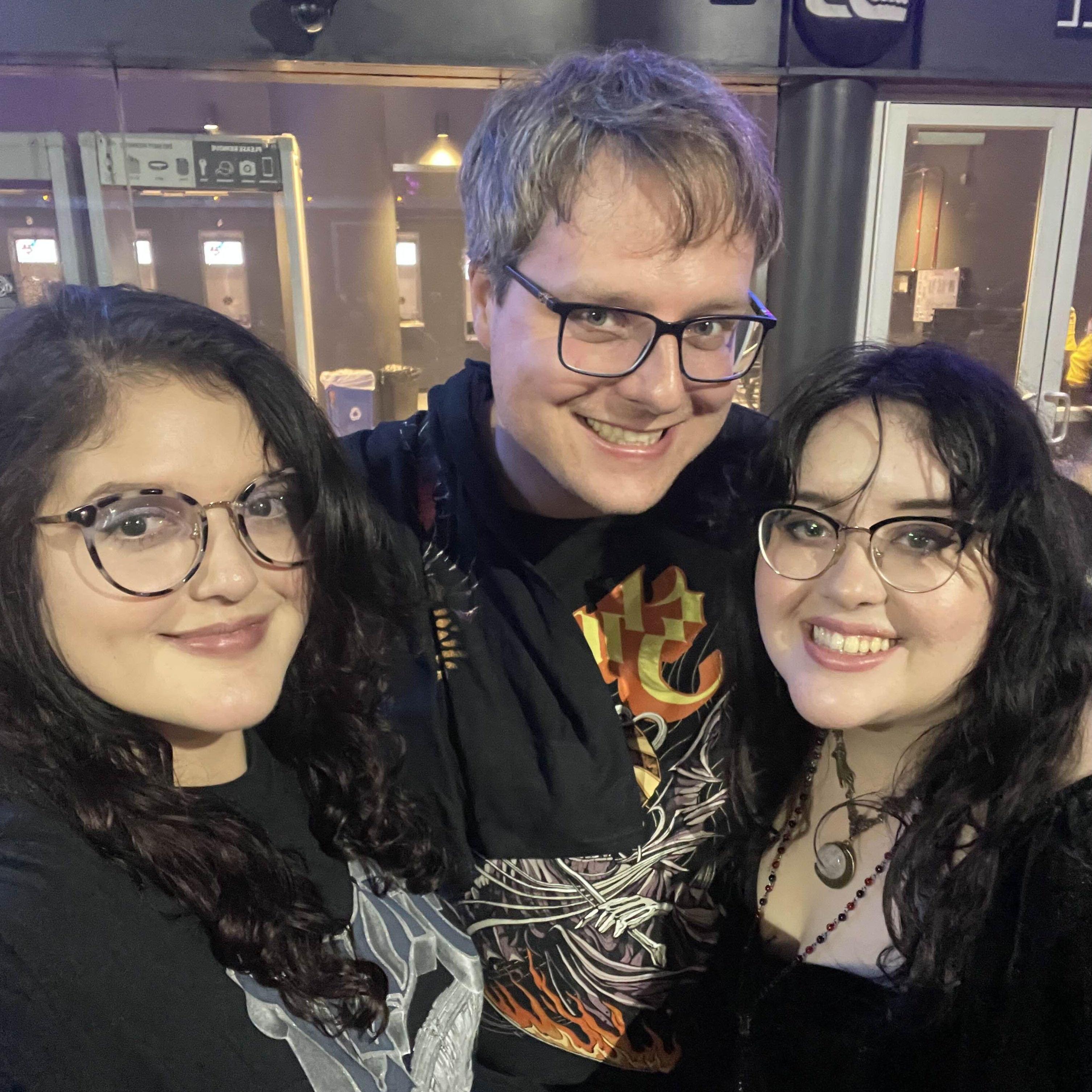Brandon, Valeria and her sister Priscilla after the Ghost concert in downtown Baltimore