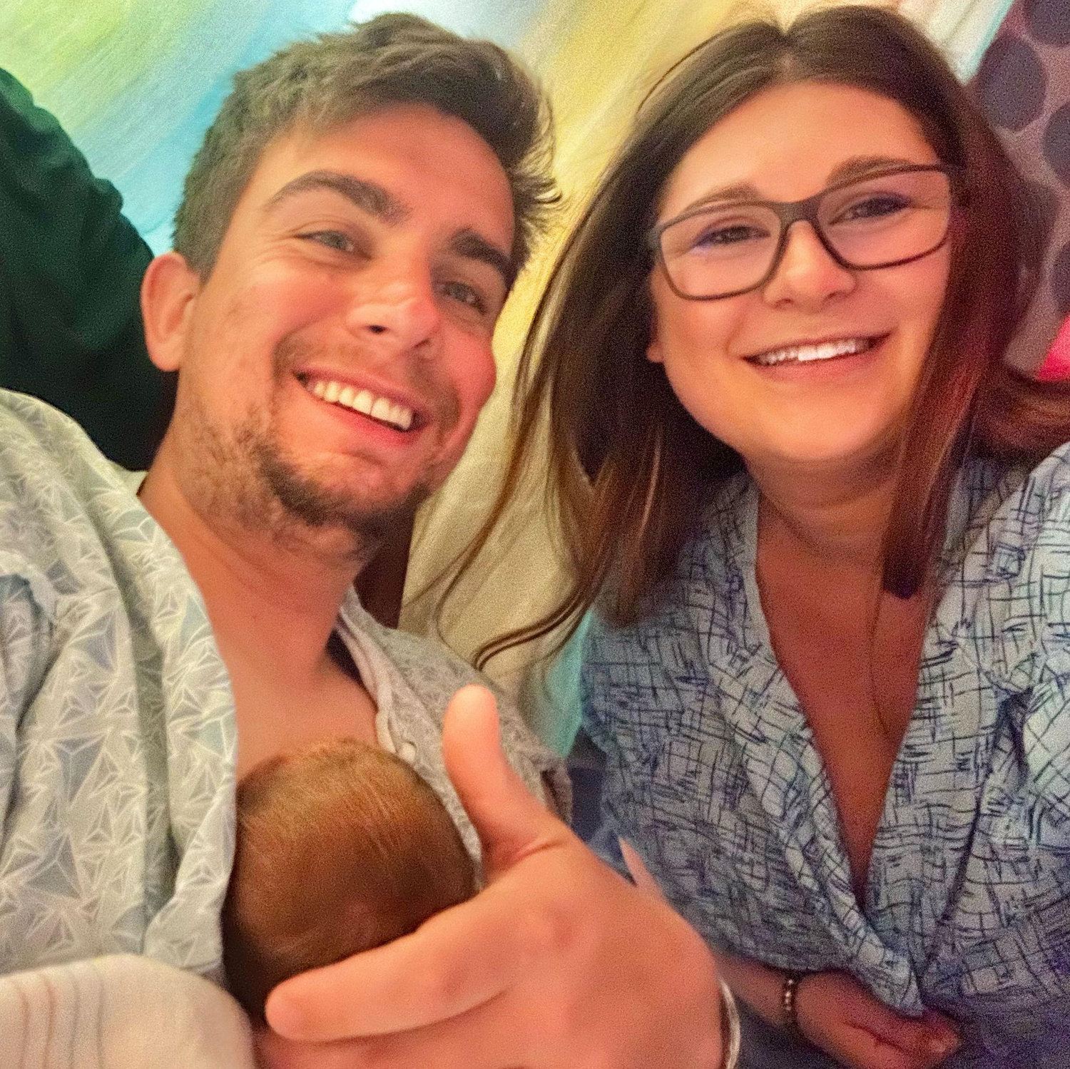 Our first photo as a family of 3.