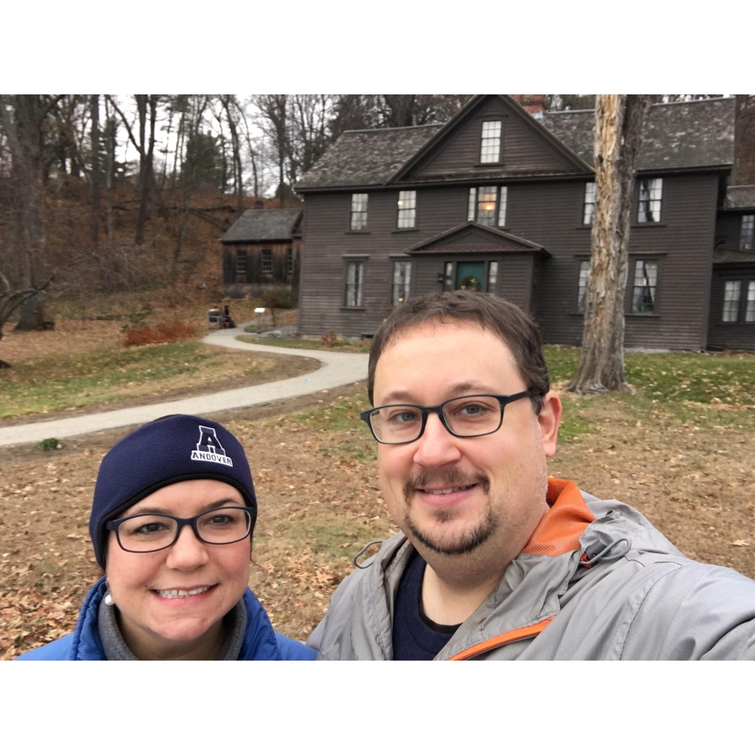 Visiting Louisa Mae Alcott house! Home of Little Women!