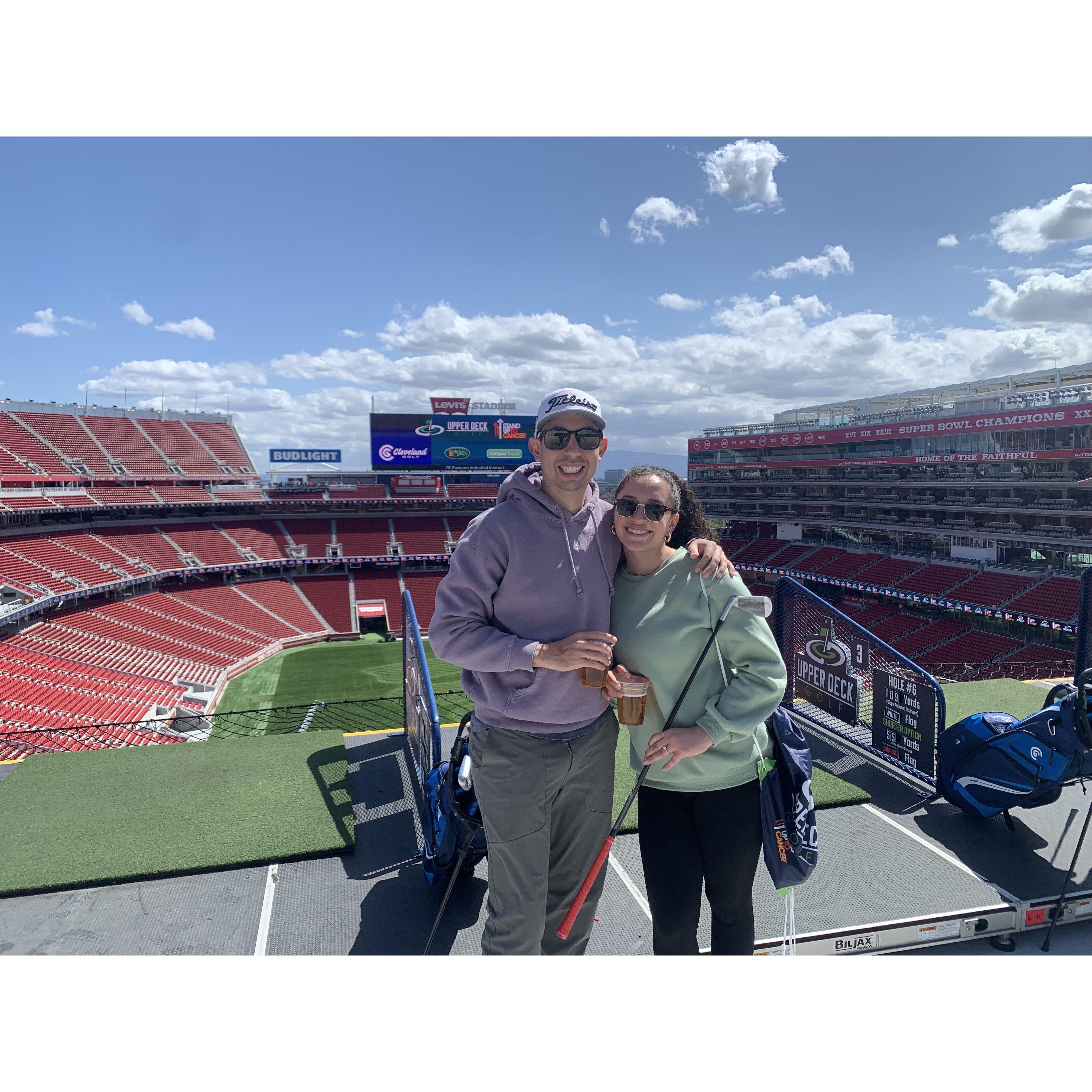 Golfing @ Levi Stadium!