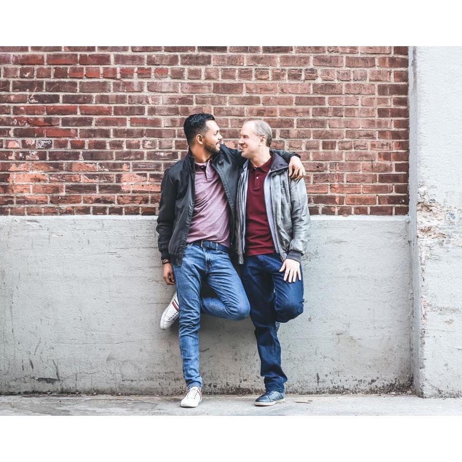 An anniversary photo shoot of Pedro and Jon