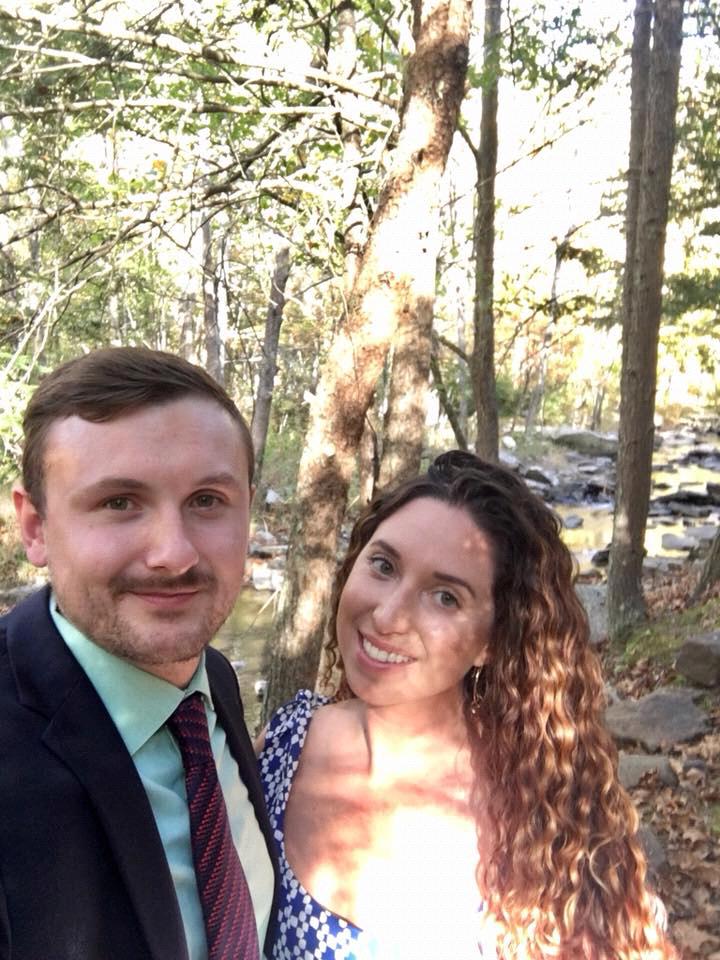 Dressed up for a wedding in West Virginia.
