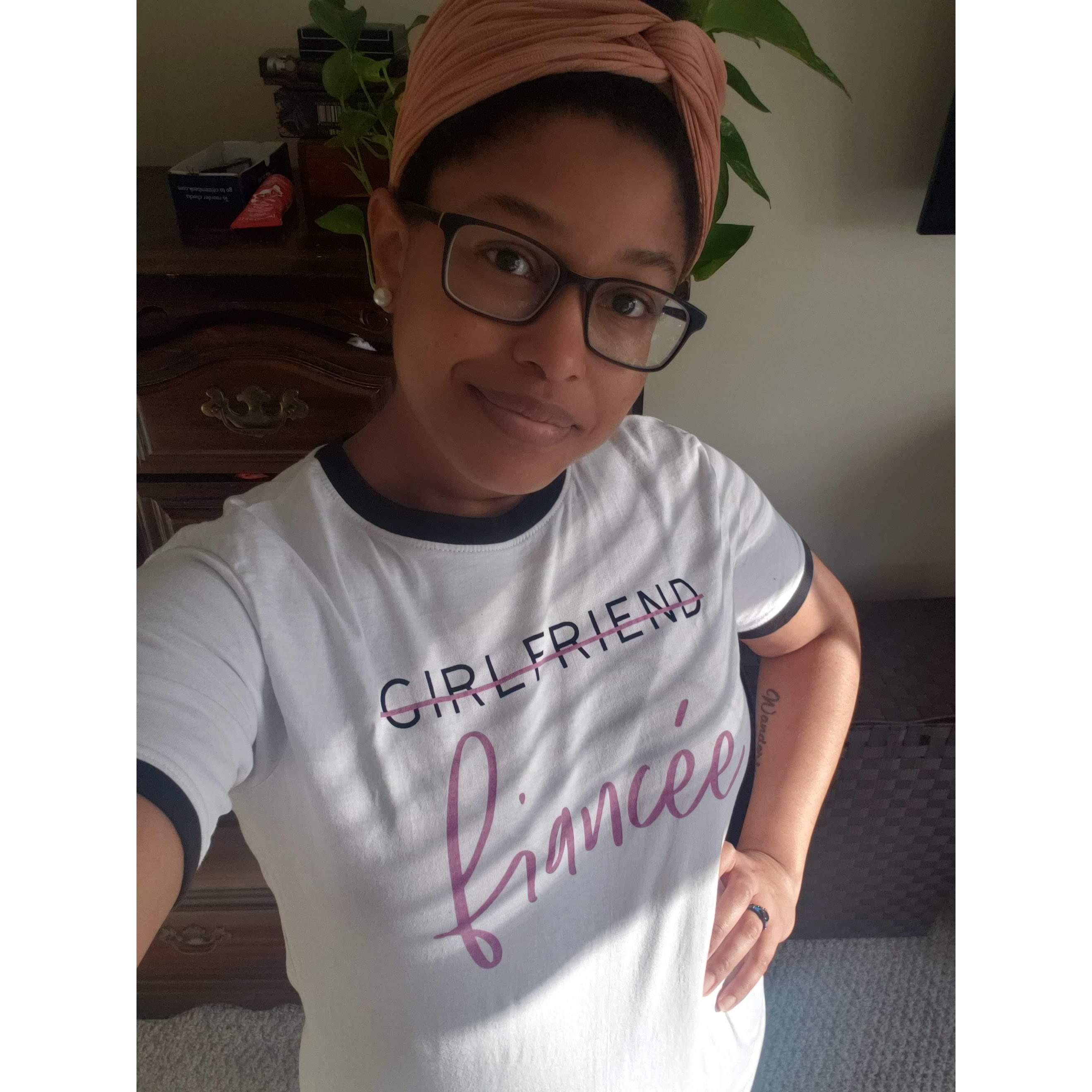 I was too excited to tell the world that this man was officially officially off the market and all mine.