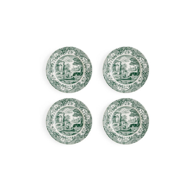Spode Heritage Green Italian Bread and Butter Plates, Set of 4