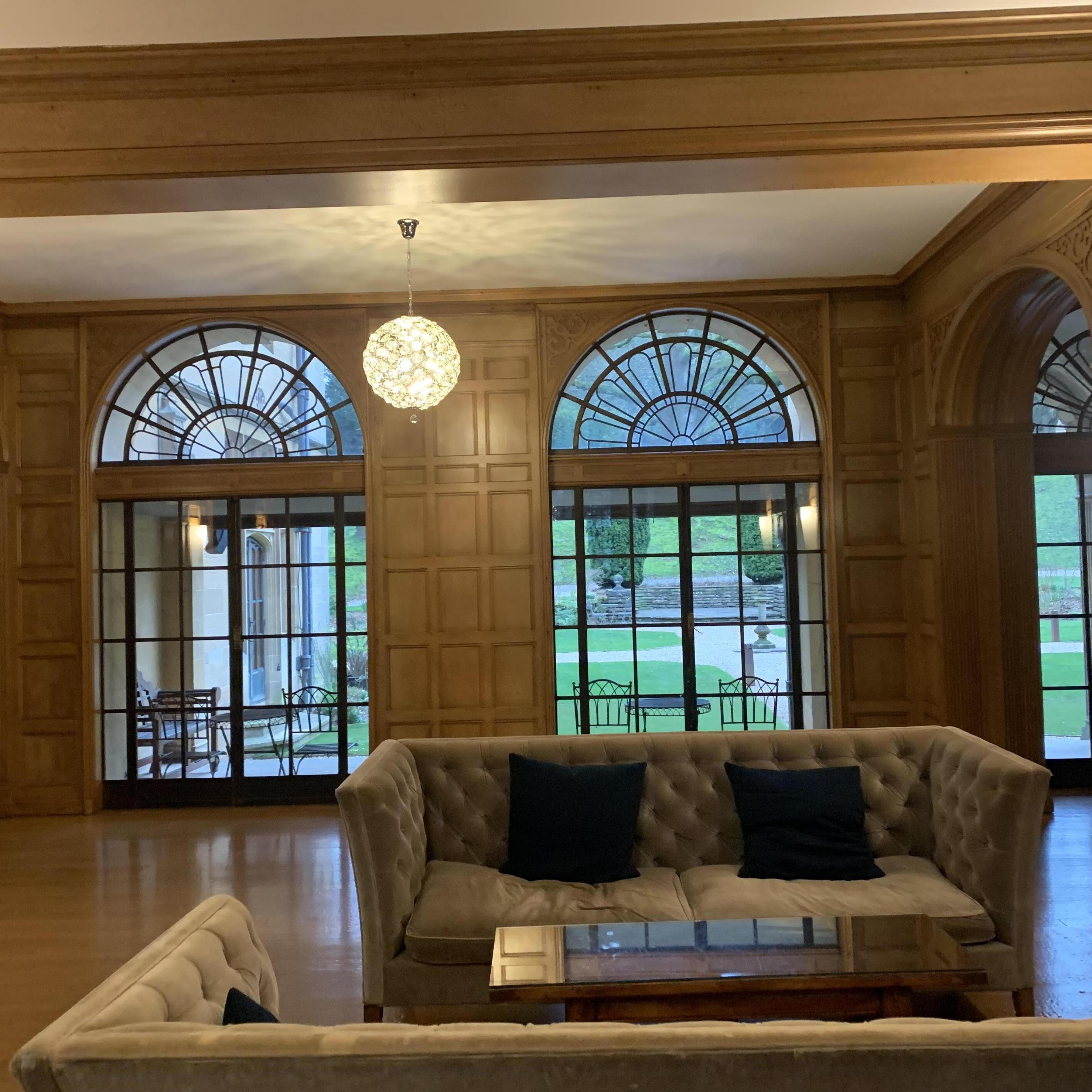 Inside Coombe Lodge the reception venue