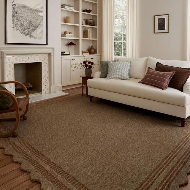 Loloi Chris Loves Julia Scottie Collection SCO-01 Mocha/Clay 8'-6" x 11'-6", .87" Pile Height, Area Rug