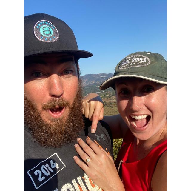 Engagement pic!  Oso Ridge trail at the Ventura River Preserve