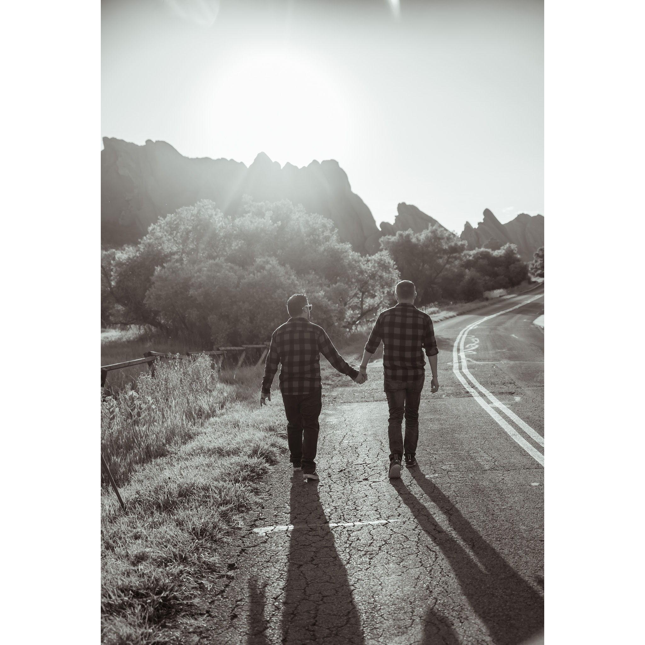 Walking into the sun