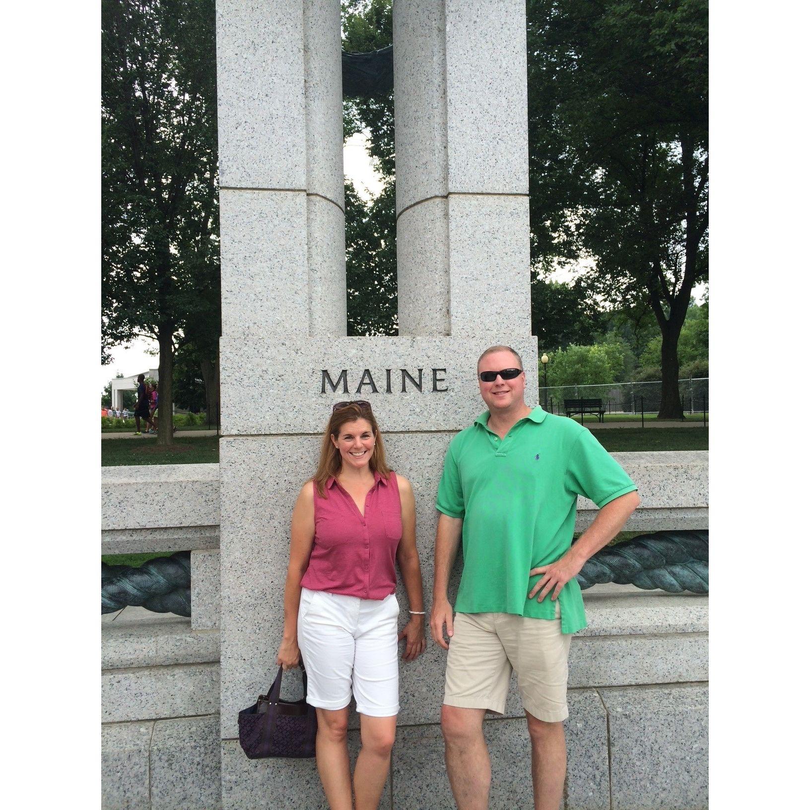 Representing in Washington DC at the WWII Memorial